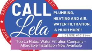 Top La Habra Water Filtration Company – Affordable Installation Now Available