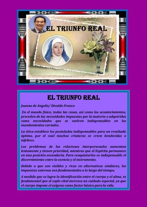 EL TRIUNFO REAL JOANNA DE ANGELIS DIVALDO FRANCO