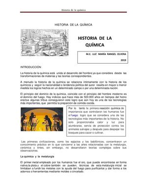 Historia De La Química
