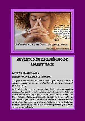JUVENTUD NO ES SINÓNIMO DE LIBERTINAJE WALDENIR APARECIDO CUIN