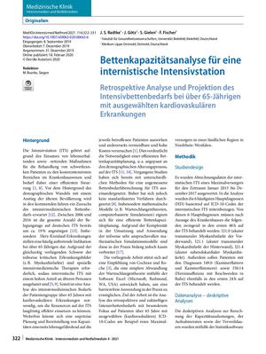 07 Bettenkapazitätsanalyse Für Eine Internistische Intensivstation