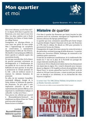 GAZETTE DES QUARTIERS Bosserons N°1 Avril 2021