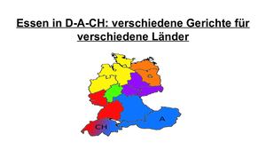 Essen In D A Ch Verschiedene Gerichte Für Verschiedene Länder