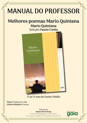 Melhores Poemas Mario Quintana - Manual do Professor