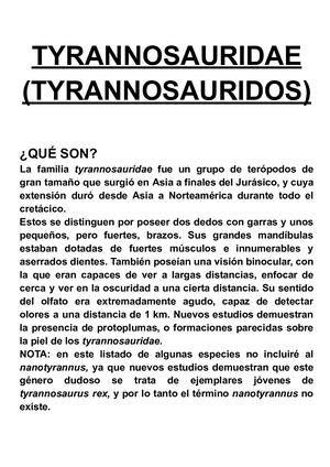 Tyrannosauridae