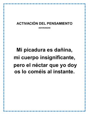 Activación Del Pensamiento 7