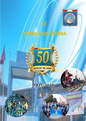REVISTA DIGITAL "BODAS DE ORO" I.E VIRGEN DE FÁTIMA