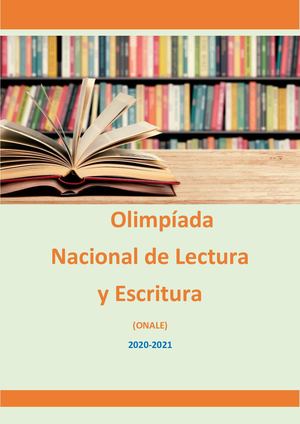 PORTAFOLIO OLIMPIADA NACIONAL DE LECTURA Y ESCRITURA