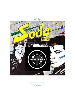 Trabajo Word, Aporte 1, Soda Stereo, Tabla De Contenido Folleto, Noticia, Mapa Mental