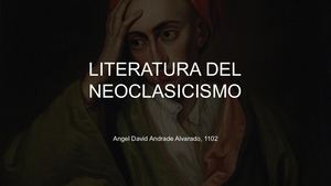 Literatura Del Neoclasicísmo