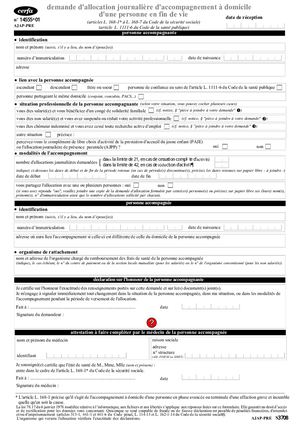 Formulaire Demande Allocation Accompagnement Personne En Soins Palliatifs