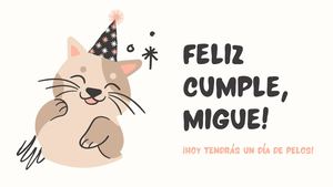 Marrón Cumpleaños De Mascota Bosquejo Ilustraciones Eventos E Intereses Especiales Presentación