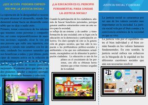 Folleto Justicia Social