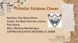 Trifoliar Palabras Claves La Exclusion Social