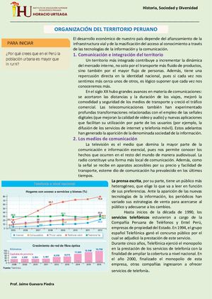 Organización Del Territorio Peruano