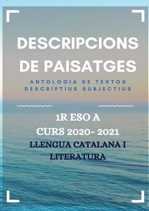 Descripcions paisatges 1r ESO A