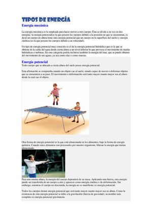 Tipos De Energía