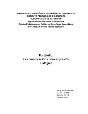 La Comunicación como Expresión Dialógica