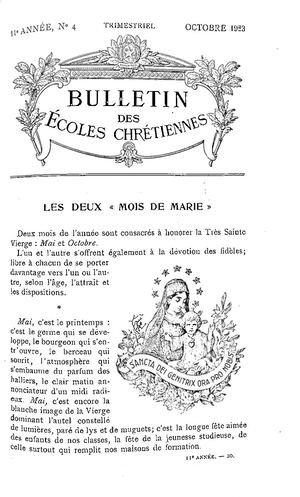 Ecoles Chrétiennes 1923-04