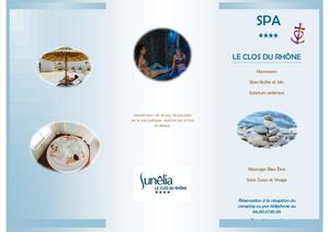Flyer Spa 2018 - Le Clos du Rhône