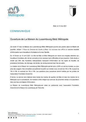 Cp Ouverture De La Maison Du Luxembourg