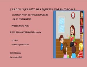 Cartilla Autoestima Jardin Mi Pequeña Uniautonoma
