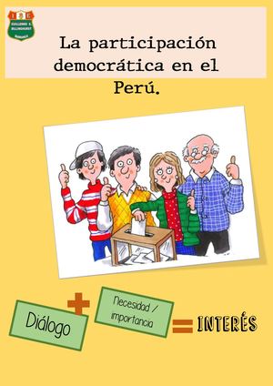 Folleto de participación democrática en el Perú