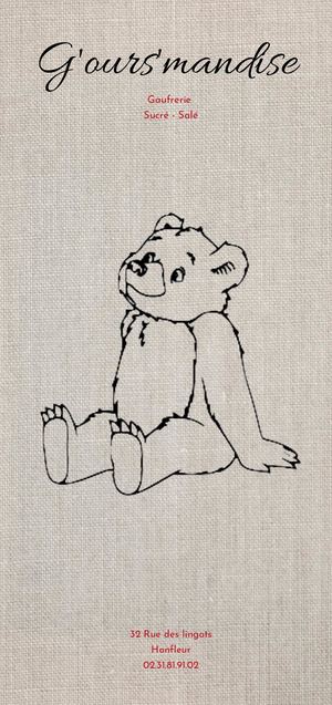 Carte G'ours'mandise Honfleur
