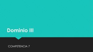 Dominio III