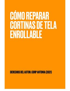 Instructivo para reparar cortinas