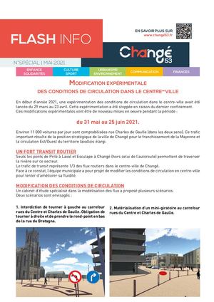 Flash info spécial circulation dans le centre-ville
