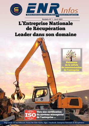 Bulletin d'information interne de l'Entreprise Nationale de Récupération