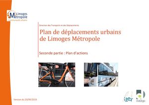 PDU de Limoges Métropole : plan d'actions