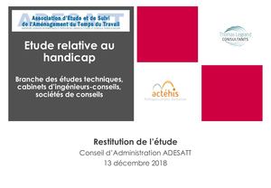 Le handicap dans la branche des Bureaux d'études techniques, cabinets d'ingénieurs-conseils, sociétés de conseils