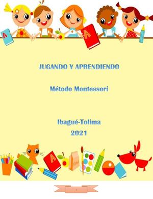 Cartilla Método Montessori