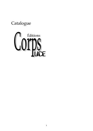 Catalogue Corps Puce