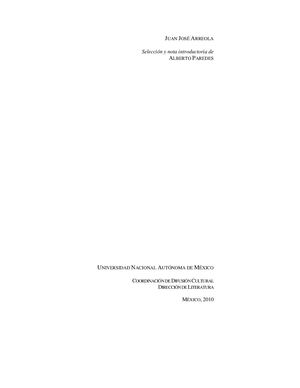 Cuentos Juan José Arreola