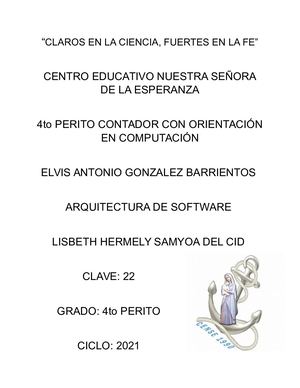Arquitectura De Software Lisbeth Samayoa