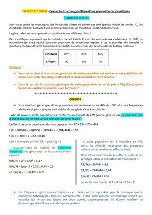 TESC Ex Hw Moustiques Resistants Corrige