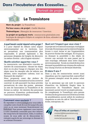 Incubateur Portrait - Le Transistore