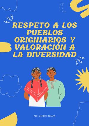Respeto A Los Pueblos Originarios Y Valoración A La Diversidad
