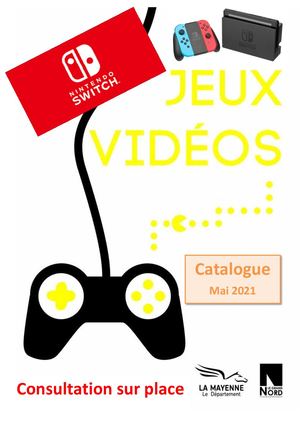 Catalogue jeux video Switch