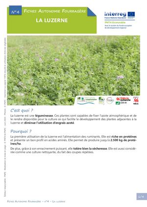Fiche 4 Autonomie fourragère -La luzerne