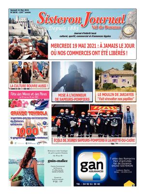 3878 Sisteron Journal Du Samedi 22 Mai 2021