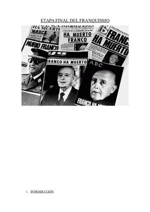 Etapa Final Del Franquismo
