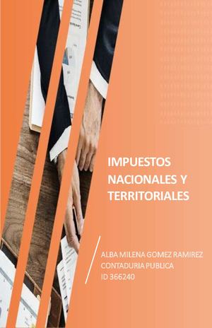 Revista Impuestos Nacionales y Territoriales