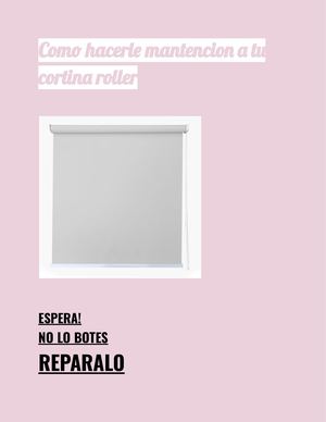 Manual Mantencion Cortina Roller