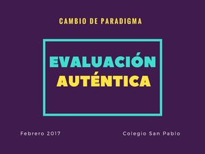 Documento Evaluación Auténtica