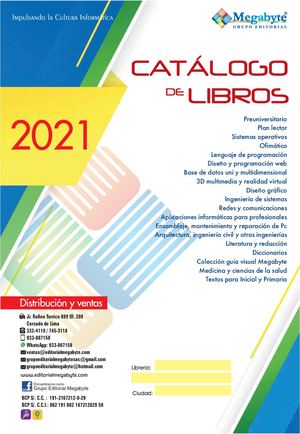 CATÁLOGO GRUPO EDITORIAL MEGABYTE SAC