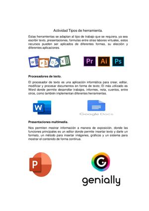 Actividad Tipos De Herramienta